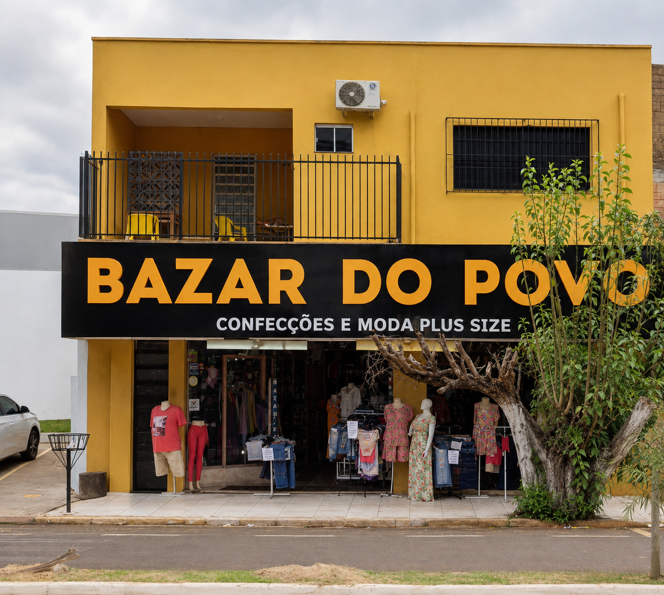 Fachada do Bazar do Povo em Ituiutaba